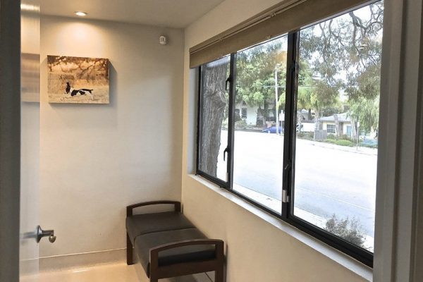 You’ll be welcomed into one of three exam rooms, each equipped with seating for you and your pet.